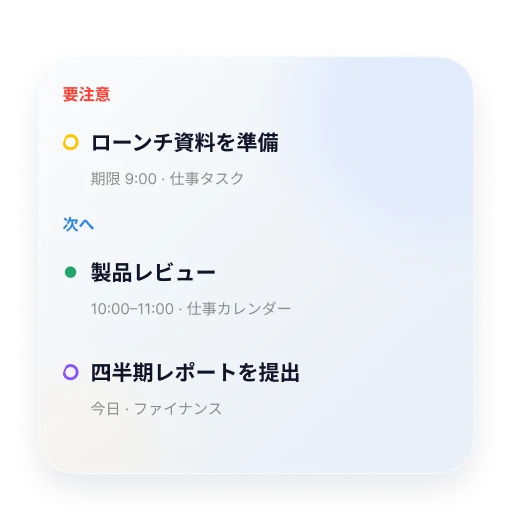 ホーム画面のOriio Focusウィジェット